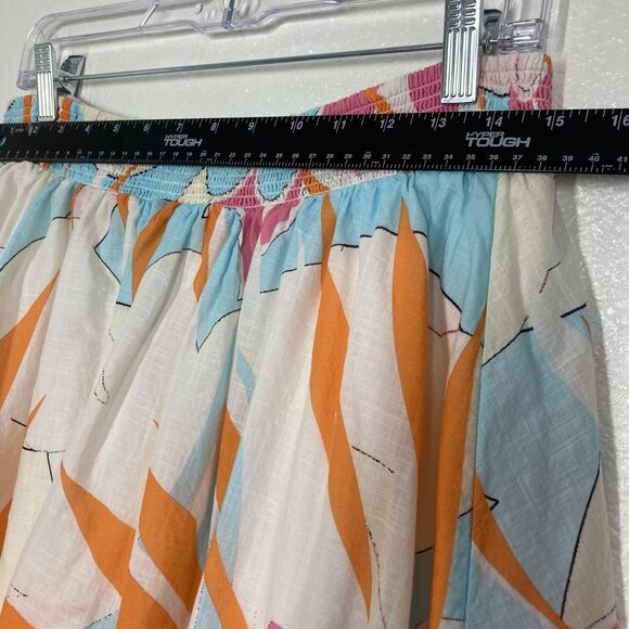 Maeve Anthropologie Skirt Womens Medium Abstract Midi Boho Lined Flowy Skirt - Picture 7 of 15